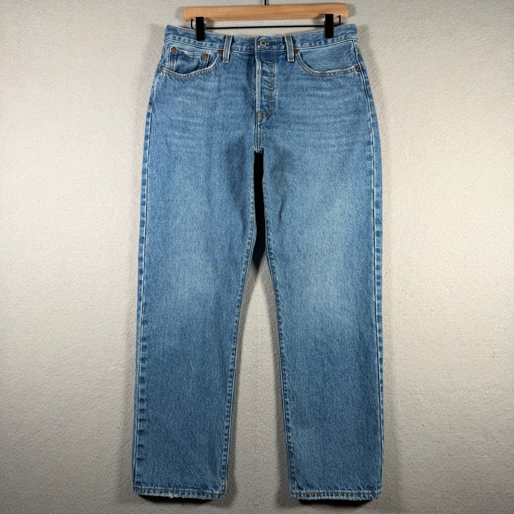 Levis Wedgie Straight Jeans Blue Medium Wash Cotton 34964-0144 Womens 31x28